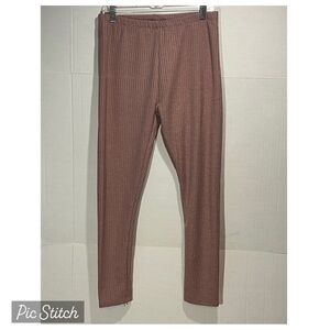 Size XL Ribbed Pale Pink Leggings